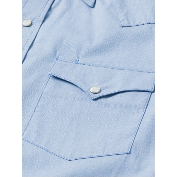 Blue End On End Solid Shirt