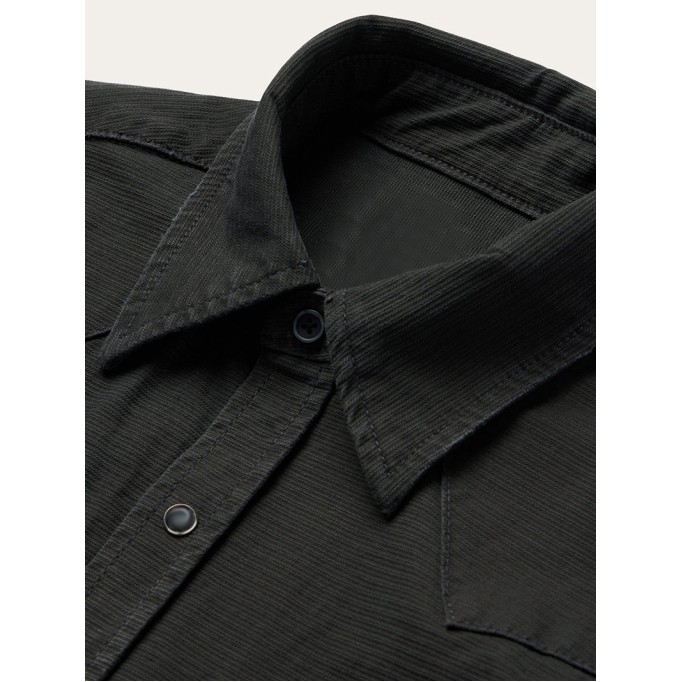 Charcoal Corded Denim Shirt