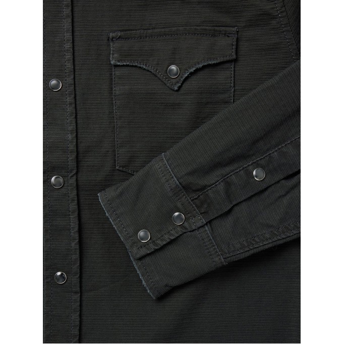 Charcoal Corded Denim Shirt