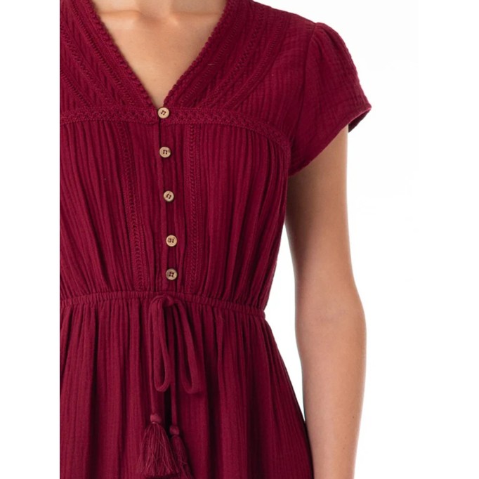 Leisure Commuter V-Neck Dress