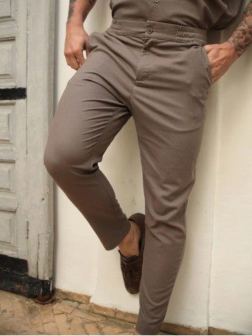 Men's casual brown pants