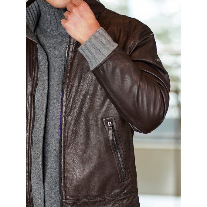 Men's Casual Oversized Coat Leather Jacket