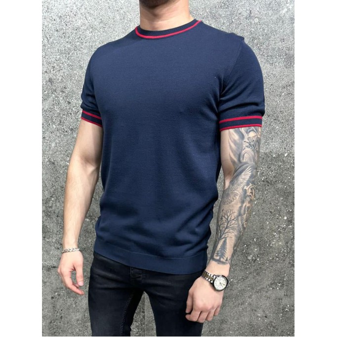 Men's casual striped T-shirt