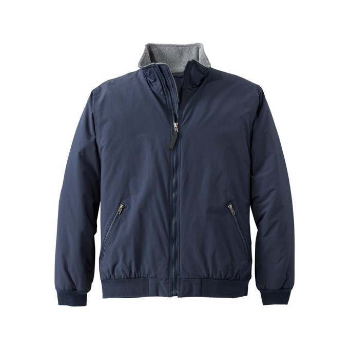 Men's fleece lined warm-up jacket