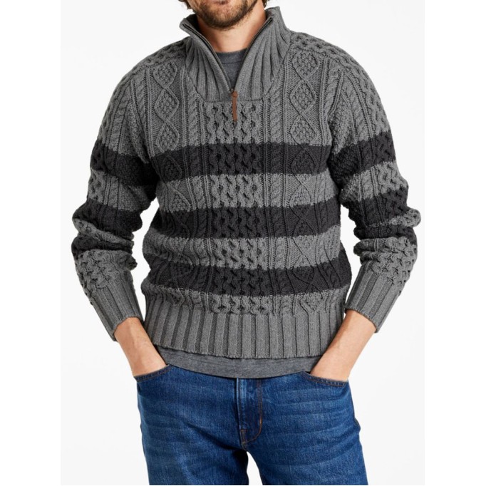 Men's Iconic Cotton Quarter-Zip Sweater