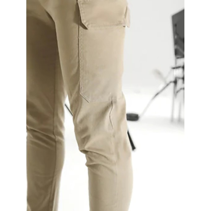 Men's Khaki Stretch Twill Pants