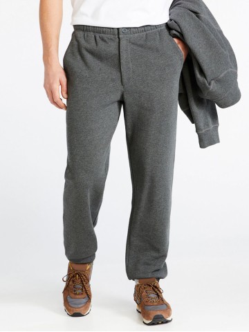 Men's zip fly sweatpants with internal drawstring