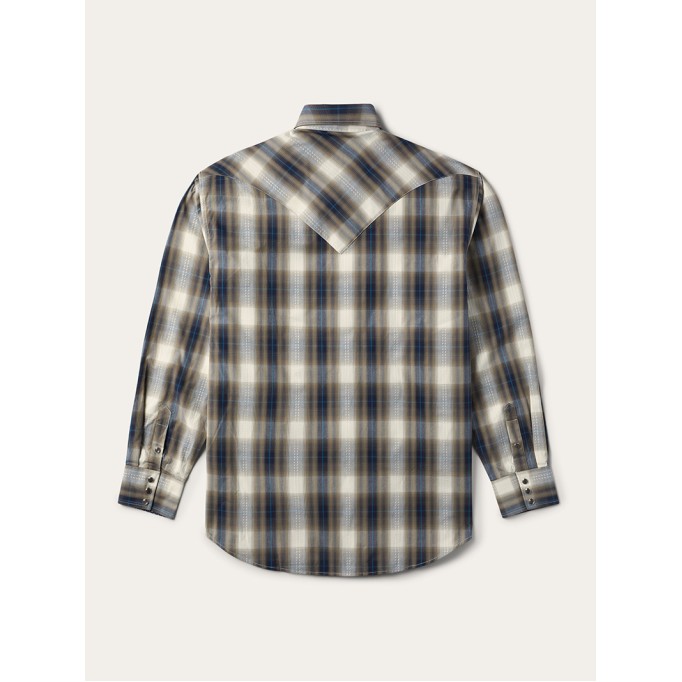 Men's Plaid Dobby Western Shirt