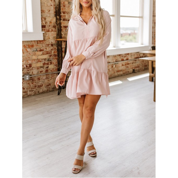 Women Casual Elegant Shirts Dress