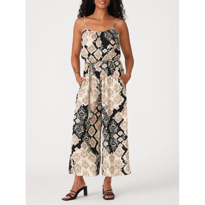 Women's Bohemian V-neck jumpsuit